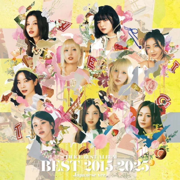 Pochette de TWICE BEST ALBUM "#BEST 2015-2025" (Japanese ver.)