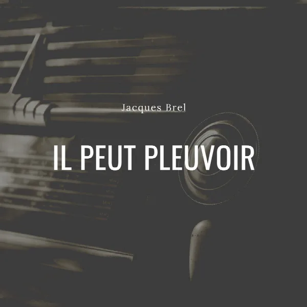 Pochette de Il peut pleuvoir