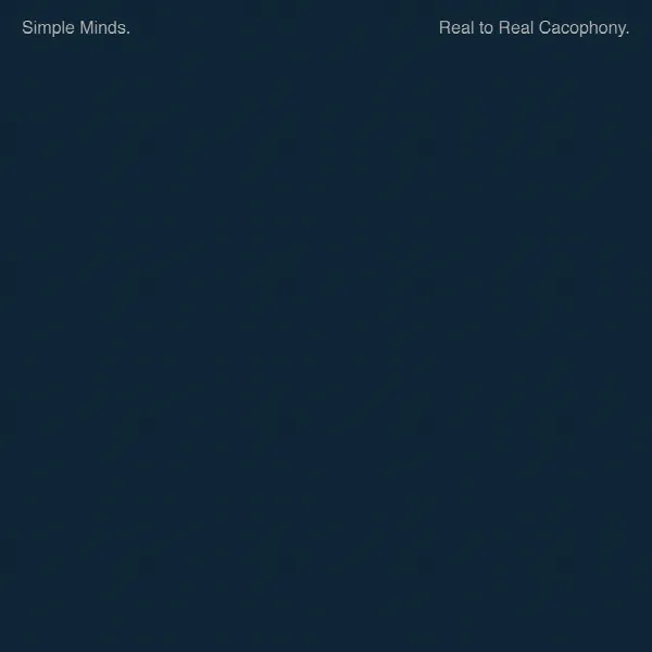 Pochette de Reel To Real Cacophony