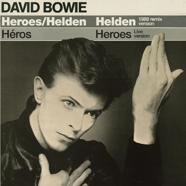 Pochette de 'Heroes' / 'Helden' / 'Héros'
