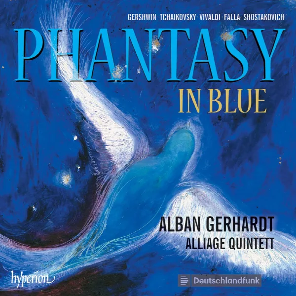 Pochette de Phantasy in Blue: Music for Cello and Saxophone Quintet