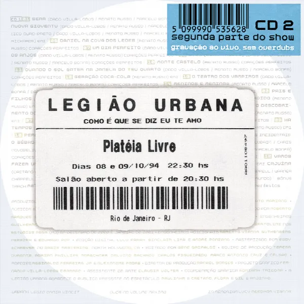 Pochette de Como É Que Se Diz Eu Te Amo (Ao Vivo / Vol. 2)