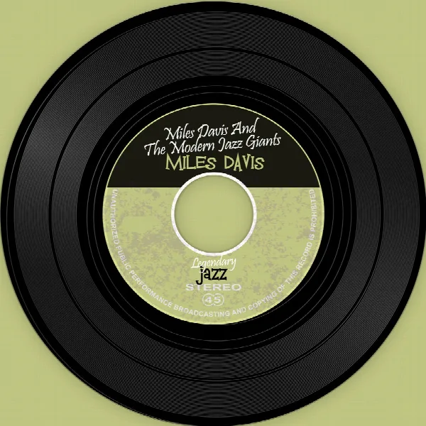 Pochette de Miles Davis And The Modern Jazz Giants