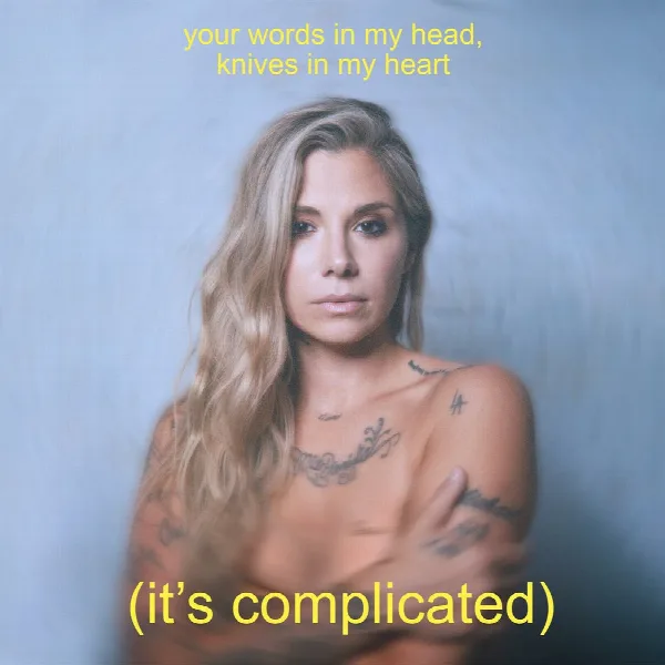 Pochette de your words in my head, knives in my heart (it's complicated)