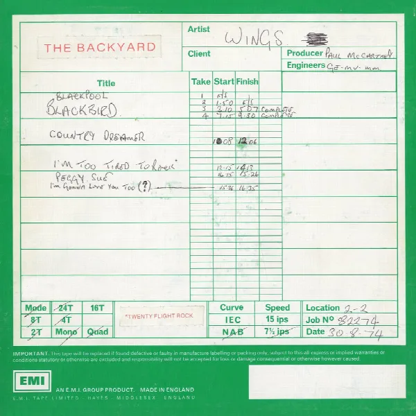Pochette de One Hand Clapping – The Backyard (One Hand Clapping Sessions)