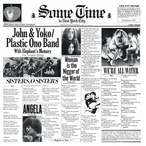 Pochette de Sometime In New York City