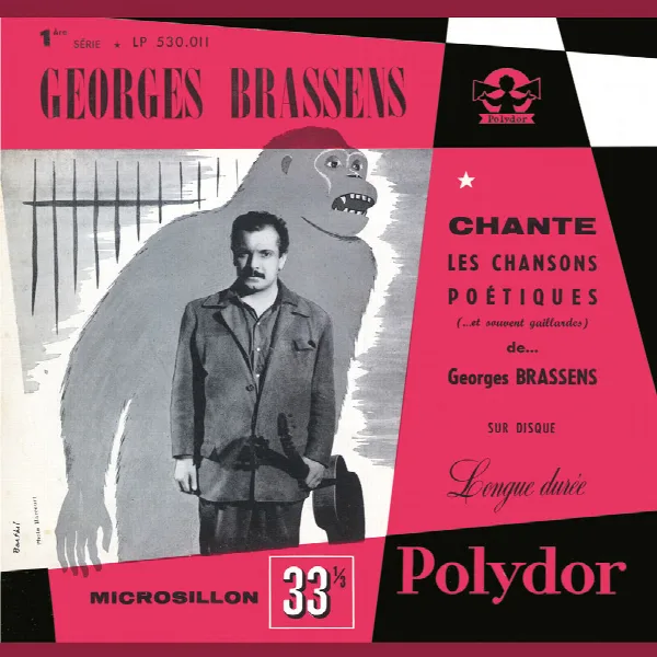 Pochette de Georges Brassens chante les chansons poétiques (et souvent gaillardes) N°1
