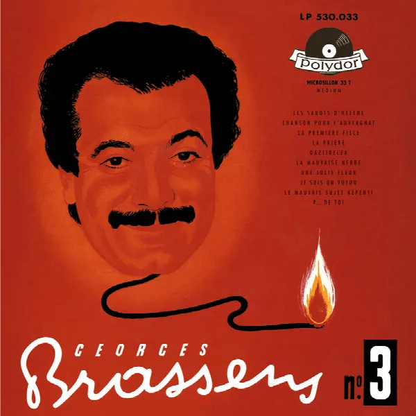 Pochette de Georges Brassens sa guitare et les rythmes N°3