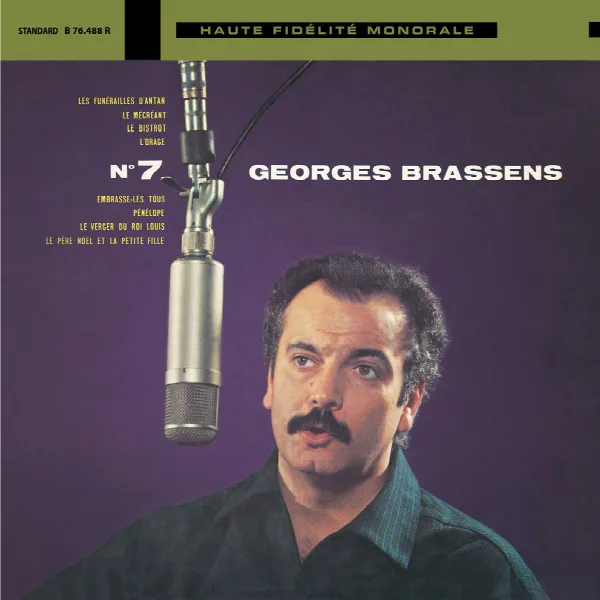 Pochette de Georges Brassens et sa guitare N°7