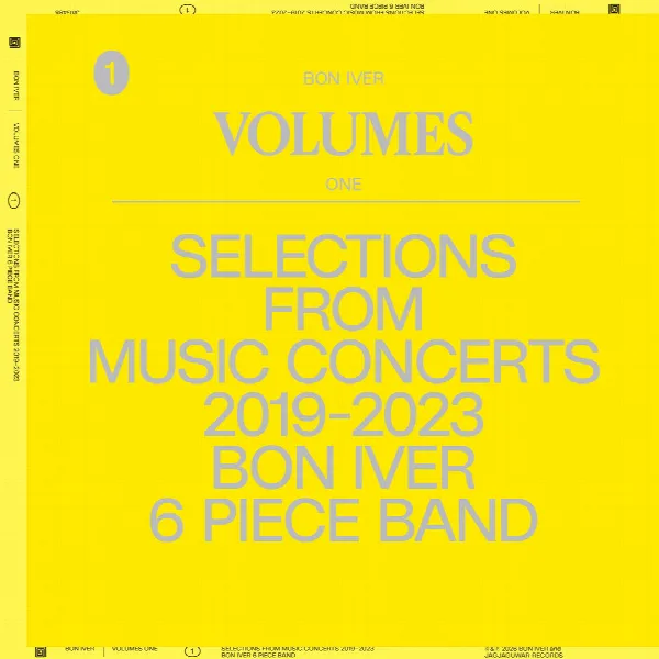Pochette de VOLUMES: ONE (SELECTIONS FROM MUSIC CONCERTS 2019-2023 BON IVER 6 PIECE BAND)